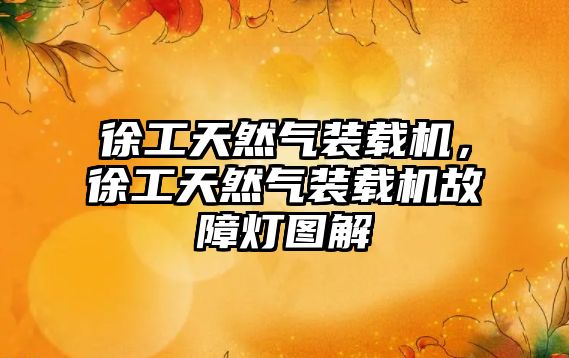 徐工天然氣裝載機，徐工天然氣裝載機故障燈圖解