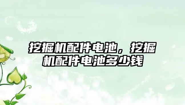 挖掘機配件電池，挖掘機配件電池多少錢