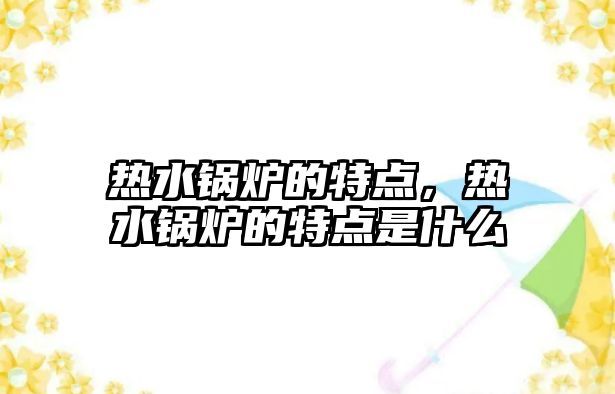 熱水鍋爐的特點，熱水鍋爐的特點是什么