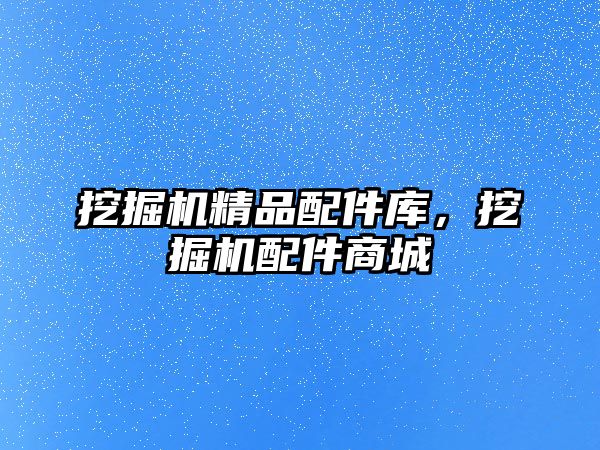 挖掘機精品配件庫，挖掘機配件商城