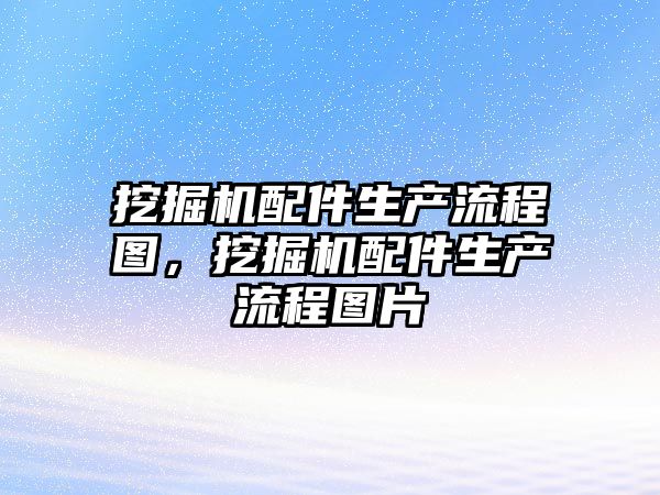 挖掘機配件生產(chǎn)流程圖，挖掘機配件生產(chǎn)流程圖片