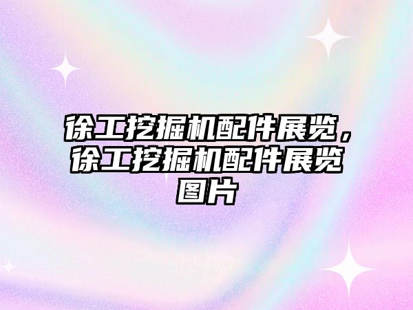徐工挖掘機(jī)配件展覽，徐工挖掘機(jī)配件展覽圖片
