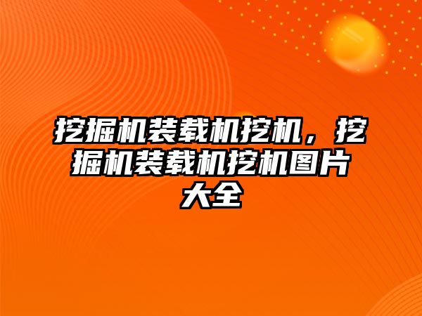 挖掘機(jī)裝載機(jī)挖機(jī)，挖掘機(jī)裝載機(jī)挖機(jī)圖片大全