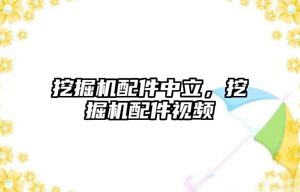挖掘機(jī)配件中立，挖掘機(jī)配件視頻