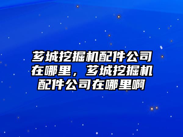 薌城挖掘機配件公司在哪里，薌城挖掘機配件公司在哪里啊