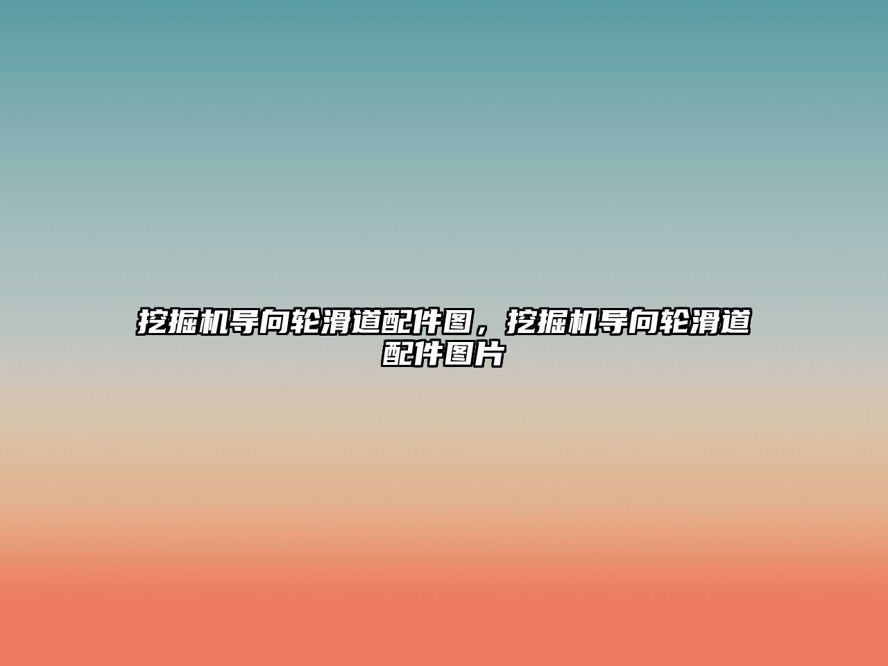 挖掘機(jī)導(dǎo)向輪滑道配件圖，挖掘機(jī)導(dǎo)向輪滑道配件圖片