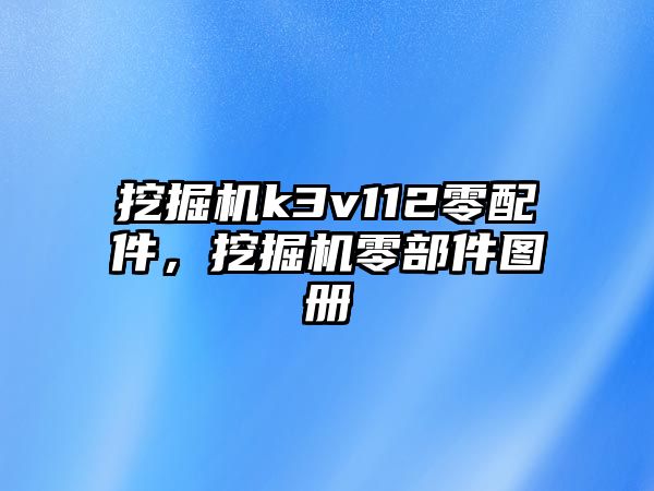 挖掘機(jī)k3v112零配件，挖掘機(jī)零部件圖冊