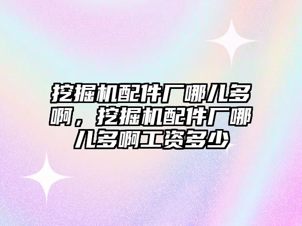 挖掘機(jī)配件廠哪兒多啊，挖掘機(jī)配件廠哪兒多啊工資多少