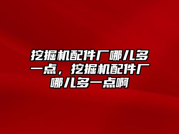 挖掘機(jī)配件廠哪兒多一點，挖掘機(jī)配件廠哪兒多一點啊