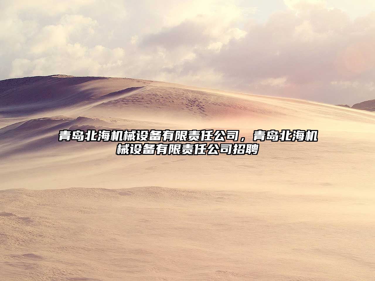 青島北海機械設(shè)備有限責任公司，青島北海機械設(shè)備有限責任公司招聘