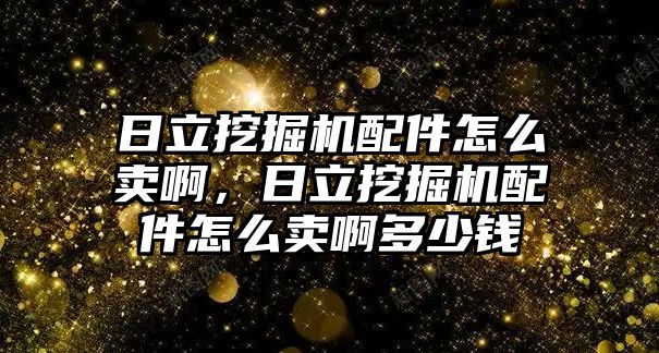 日立挖掘機配件怎么賣啊，日立挖掘機配件怎么賣啊多少錢