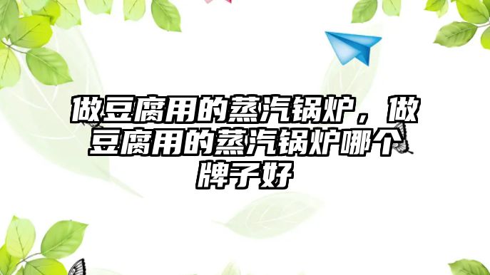 做豆腐用的蒸汽鍋爐，做豆腐用的蒸汽鍋爐哪個牌子好