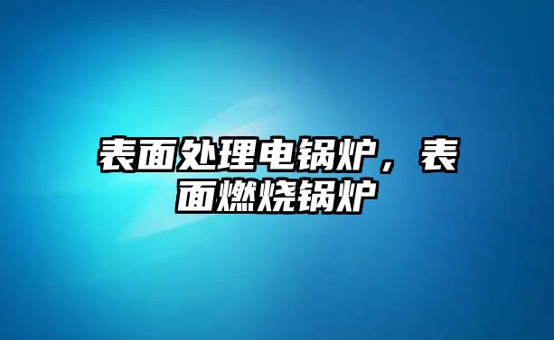 表面處理電鍋爐，表面燃燒鍋爐