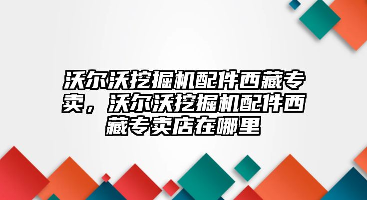 沃爾沃挖掘機(jī)配件西藏專賣，沃爾沃挖掘機(jī)配件西藏專賣店在哪里