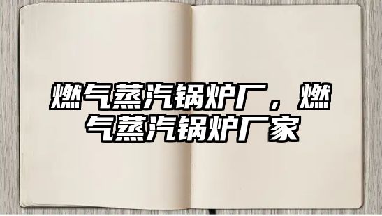 燃氣蒸汽鍋爐廠，燃氣蒸汽鍋爐廠家