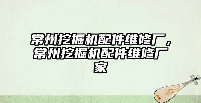 常州挖掘機(jī)配件維修廠，常州挖掘機(jī)配件維修廠家