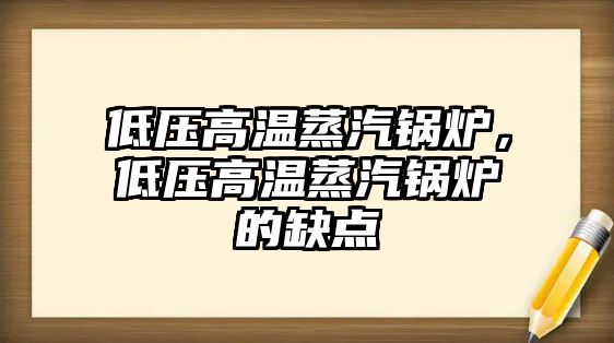 低壓高溫蒸汽鍋爐，低壓高溫蒸汽鍋爐的缺點