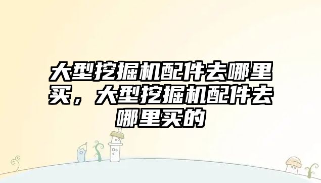 大型挖掘機配件去哪里買，大型挖掘機配件去哪里買的