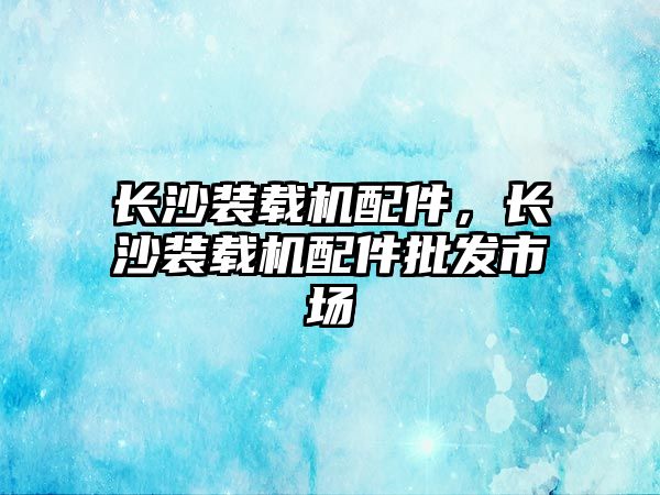 長沙裝載機(jī)配件，長沙裝載機(jī)配件批發(fā)市場