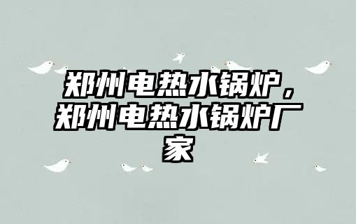 鄭州電熱水鍋爐，鄭州電熱水鍋爐廠家