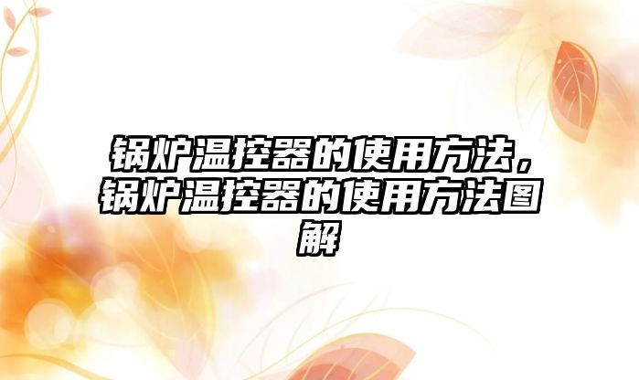 鍋爐溫控器的使用方法，鍋爐溫控器的使用方法圖解