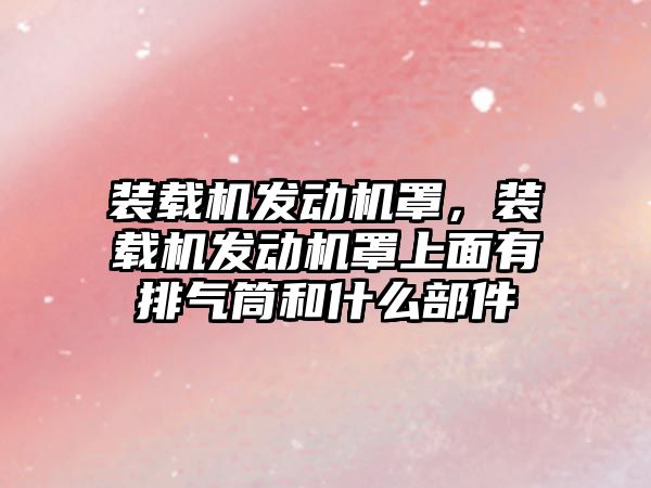 裝載機發(fā)動機罩，裝載機發(fā)動機罩上面有排氣筒和什么部件