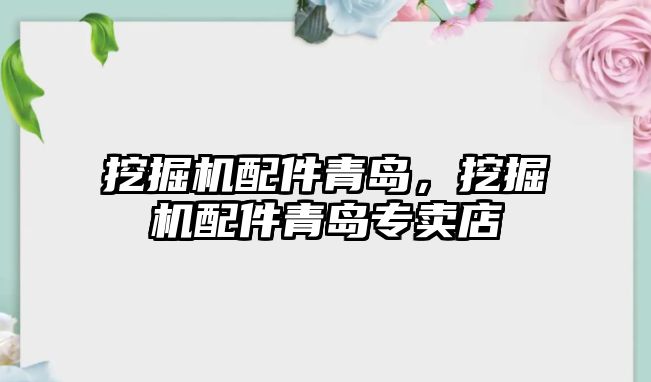 挖掘機配件青島，挖掘機配件青島專賣店