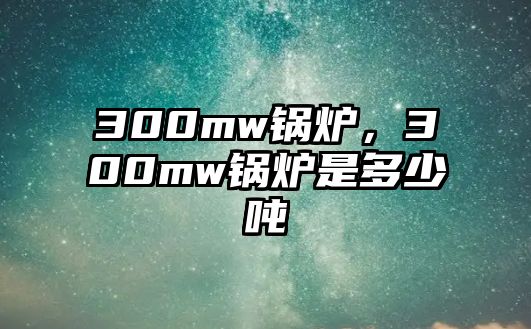 300mw鍋爐，300mw鍋爐是多少噸