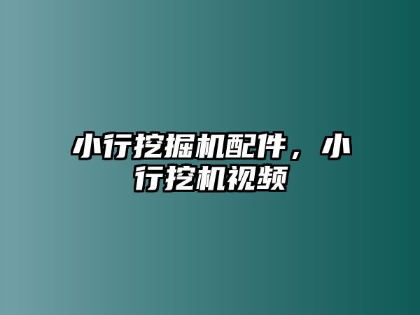 小行挖掘機配件，小行挖機視頻
