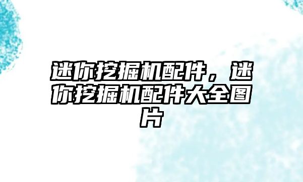 迷你挖掘機配件，迷你挖掘機配件大全圖片