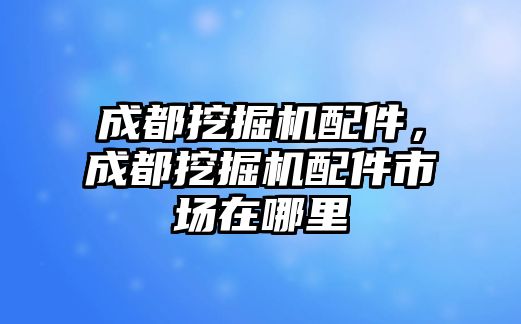 成都挖掘機配件，成都挖掘機配件市場在哪里