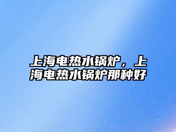上海電熱水鍋爐，上海電熱水鍋爐那種好
