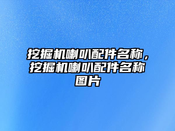 挖掘機(jī)喇叭配件名稱，挖掘機(jī)喇叭配件名稱圖片