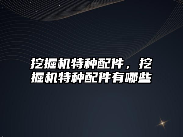 挖掘機(jī)特種配件，挖掘機(jī)特種配件有哪些