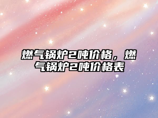燃?xì)忮仩t2噸價(jià)格，燃?xì)忮仩t2噸價(jià)格表