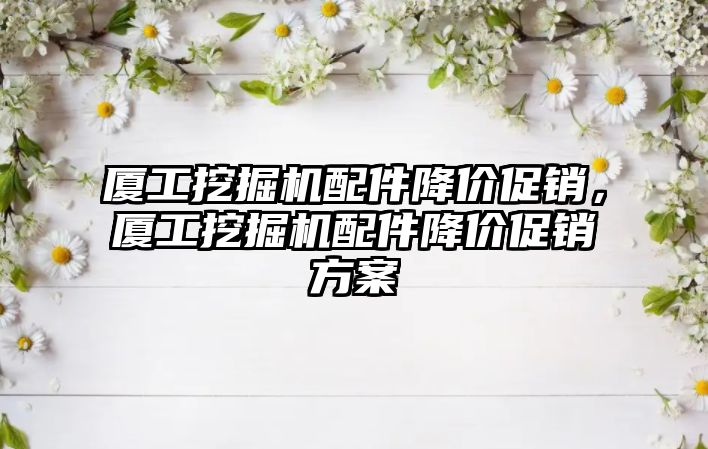廈工挖掘機(jī)配件降價(jià)促銷，廈工挖掘機(jī)配件降價(jià)促銷方案