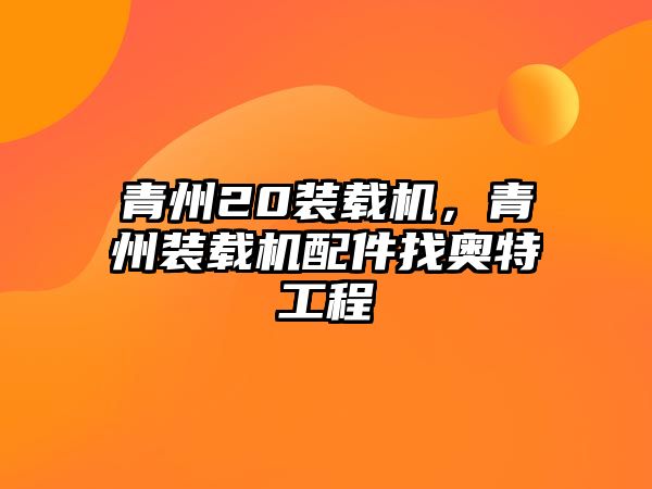 青州20裝載機(jī)，青州裝載機(jī)配件找?jiàn)W特工程