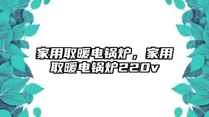 家用取暖電鍋爐，家用取暖電鍋爐220v