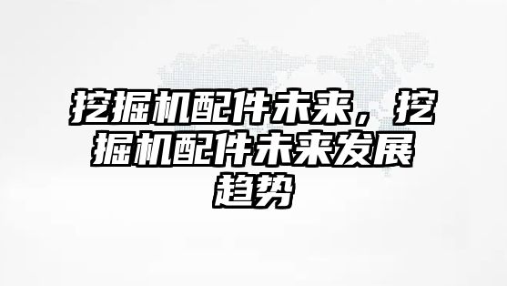 挖掘機配件未來，挖掘機配件未來發(fā)展趨勢