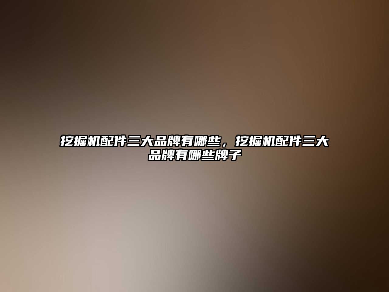 挖掘機配件三大品牌有哪些，挖掘機配件三大品牌有哪些牌子