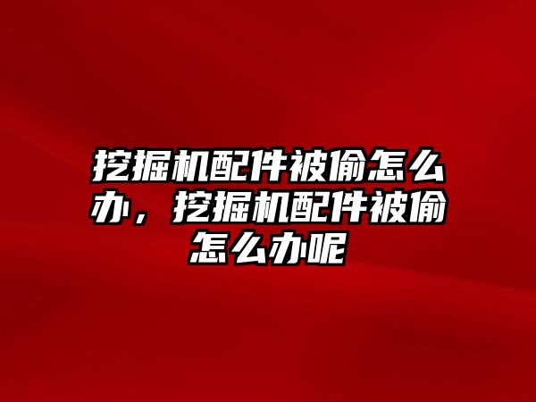 挖掘機(jī)配件被偷怎么辦，挖掘機(jī)配件被偷怎么辦呢