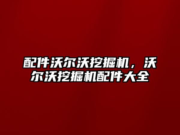 配件沃爾沃挖掘機(jī)，沃爾沃挖掘機(jī)配件大全