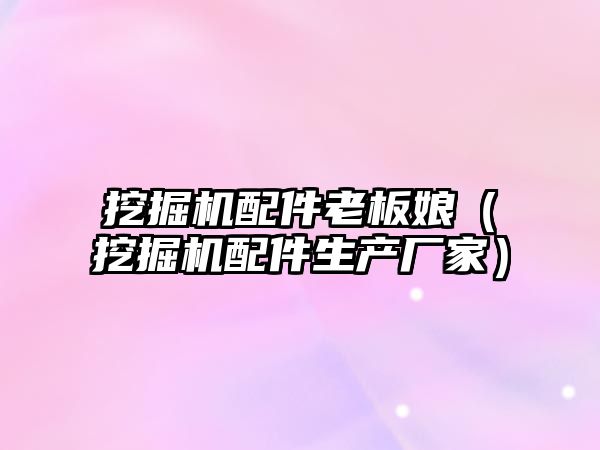 挖掘機(jī)配件老板娘（挖掘機(jī)配件生產(chǎn)廠(chǎng)家）