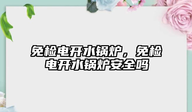 免檢電開水鍋爐，免檢電開水鍋爐安全嗎