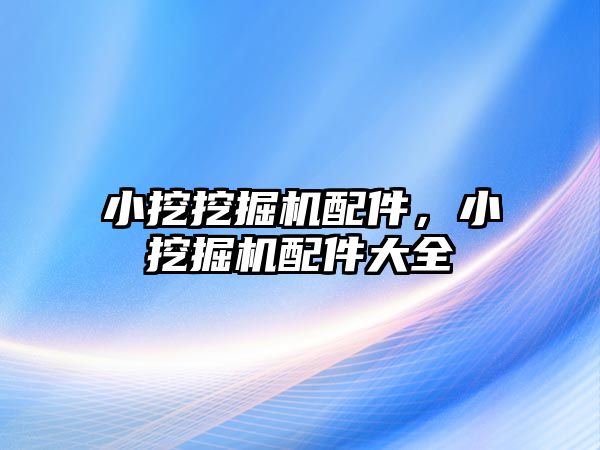 小挖挖掘機(jī)配件，小挖掘機(jī)配件大全