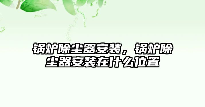 鍋爐除塵器安裝，鍋爐除塵器安裝在什么位置