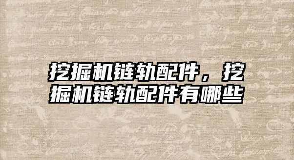 挖掘機(jī)鏈軌配件，挖掘機(jī)鏈軌配件有哪些