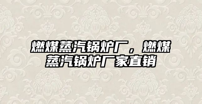 燃煤蒸汽鍋爐廠，燃煤蒸汽鍋爐廠家直銷