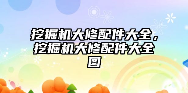 挖掘機大修配件大全，挖掘機大修配件大全圖