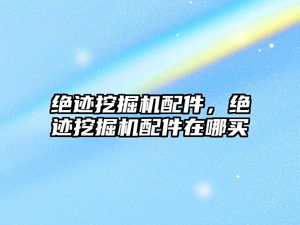 絕跡挖掘機配件，絕跡挖掘機配件在哪買